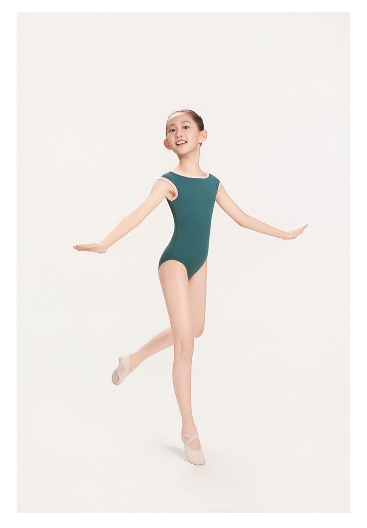 CICELYLI Girls’ & Women’s Floral Boat-Neck Tank Ballet Leotard