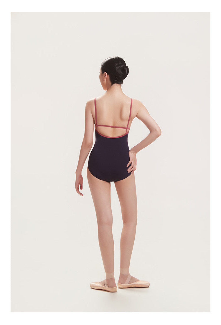 CICELYLI Girls’ & Women’s Color-Block Strappy-Back Camisole Ballet Leotard