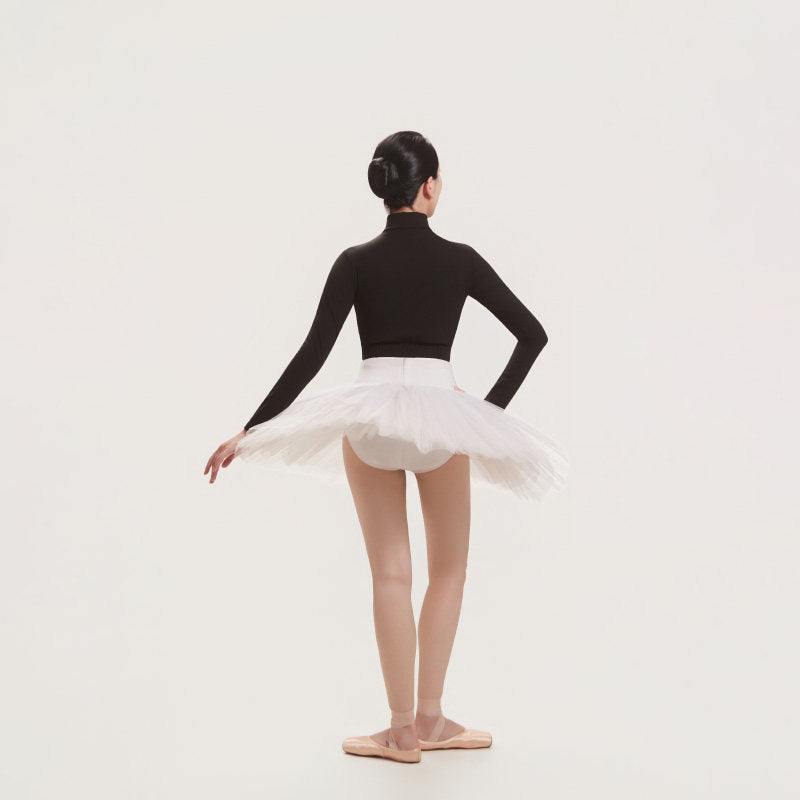 CICELYLI Girls’ & Women’s High-Neck Long-Sleeve Cropped Ballet Top