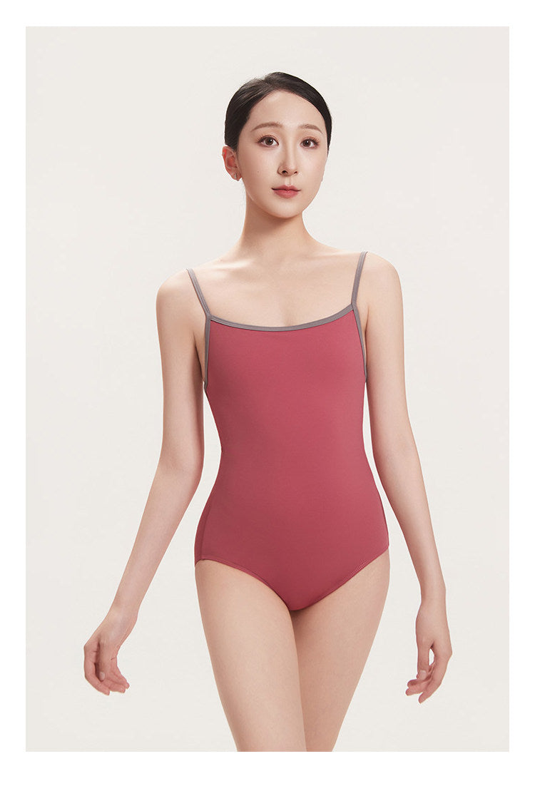 CICELYLI Girls’ & Women’s Color-Block Strappy-Back Camisole Ballet Leotard